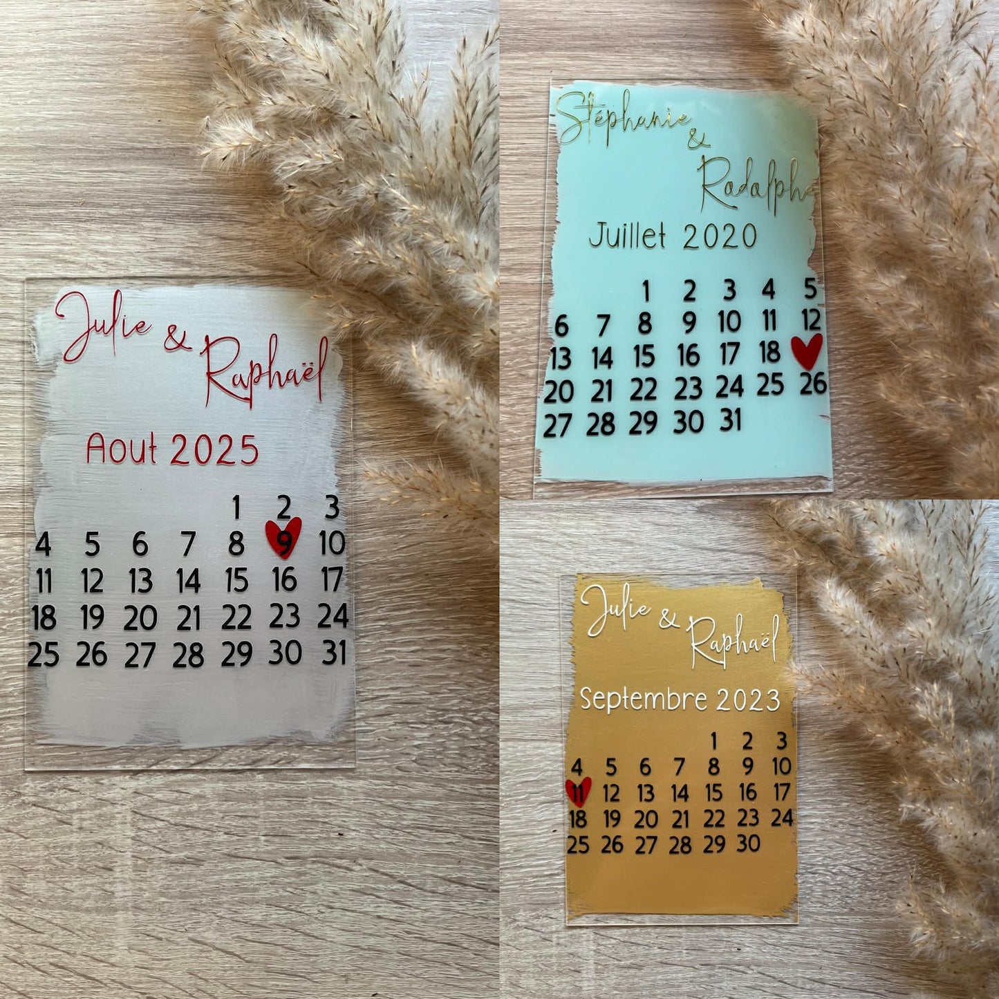 Cadre personnalisé – Date de rencontre & prénoms | Cadeau couple | LC Atelier Créatif